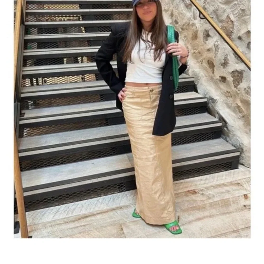 NWT Anthropologie Maeve Magic Fabric The Colette Maxi Skirt, XS 🟥